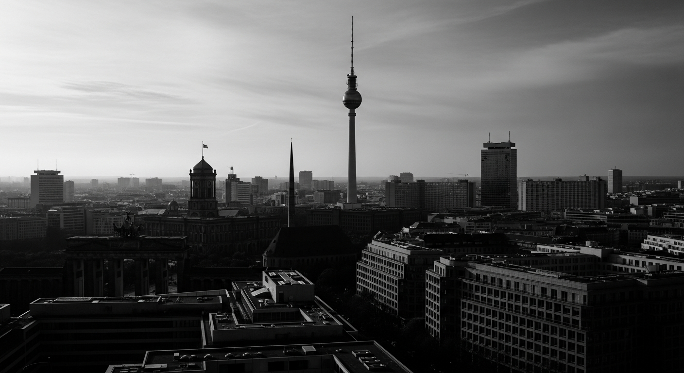 Berliner Fernsehturm und Skyline