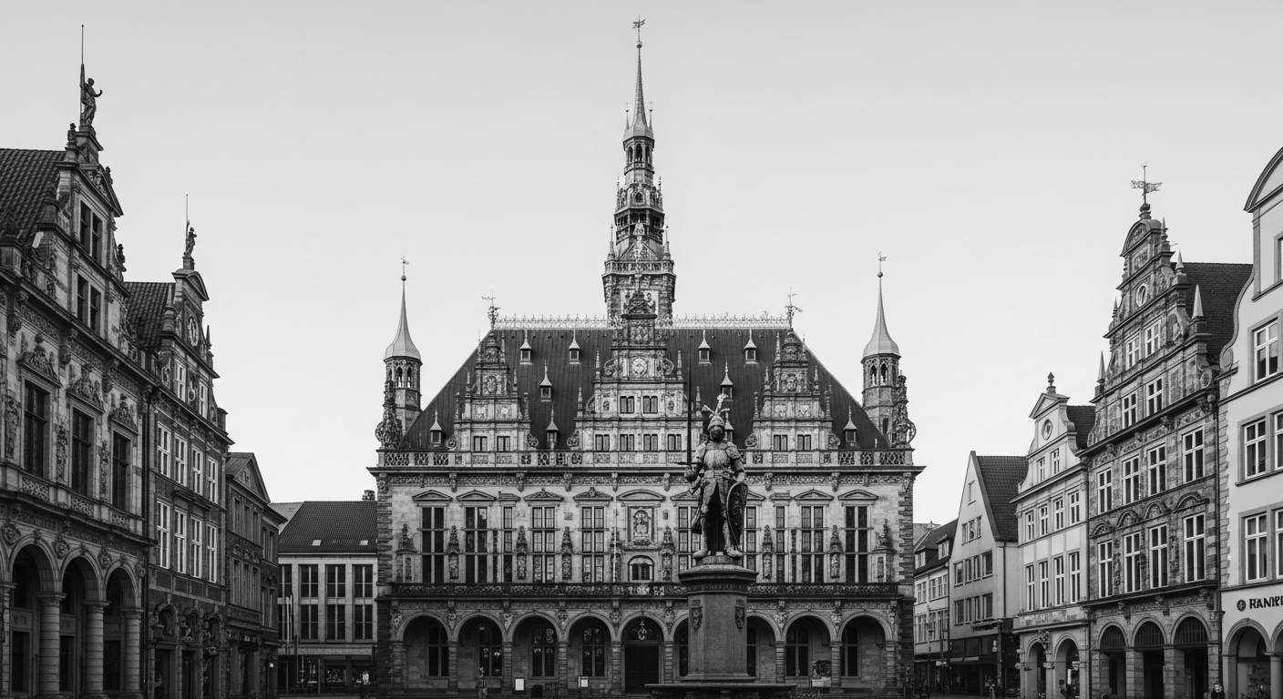 Bremer Rathaus und Roland am Marktplatz