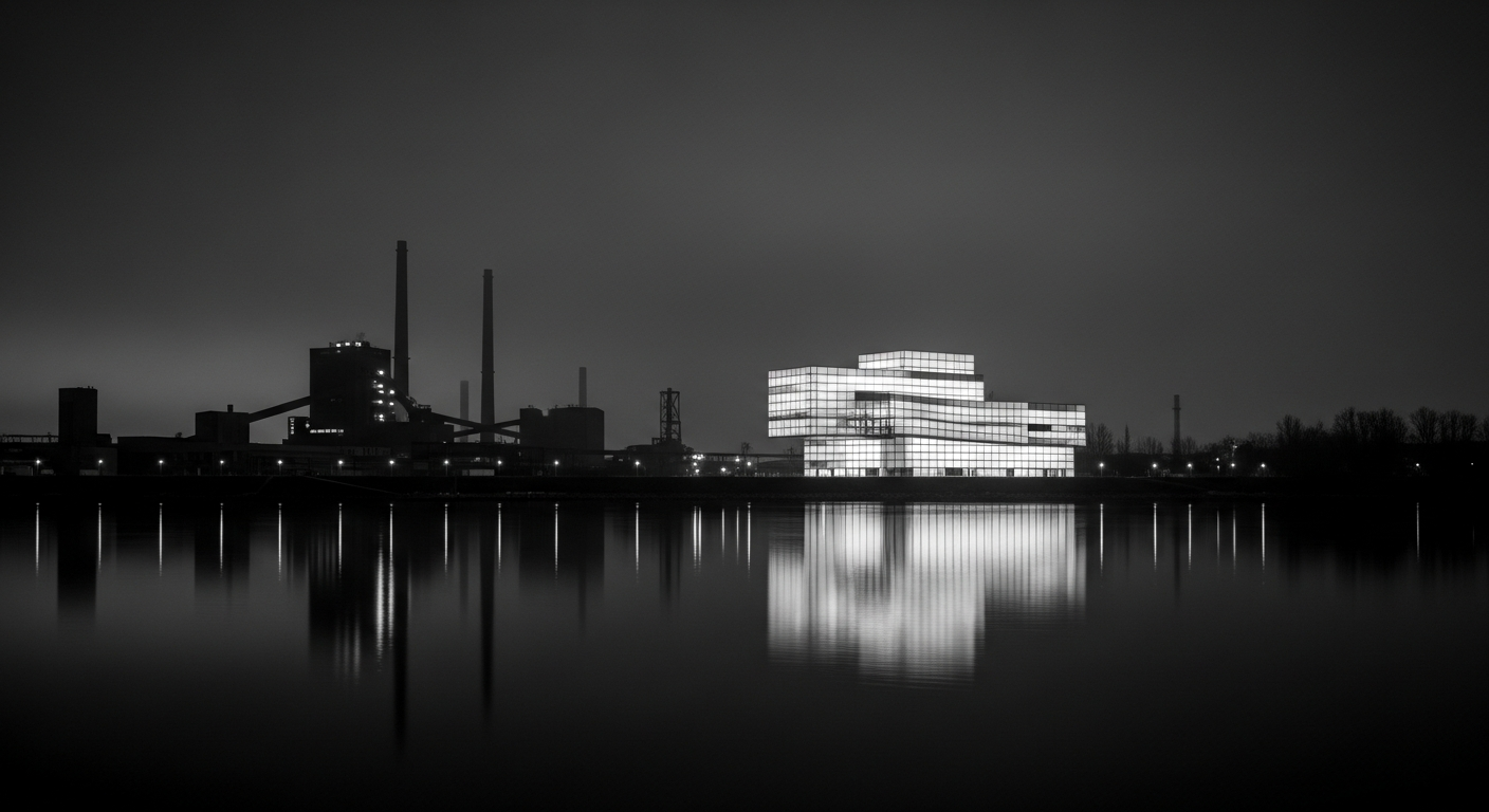 Linzer Donauufer und Lentos Kunstmuseum