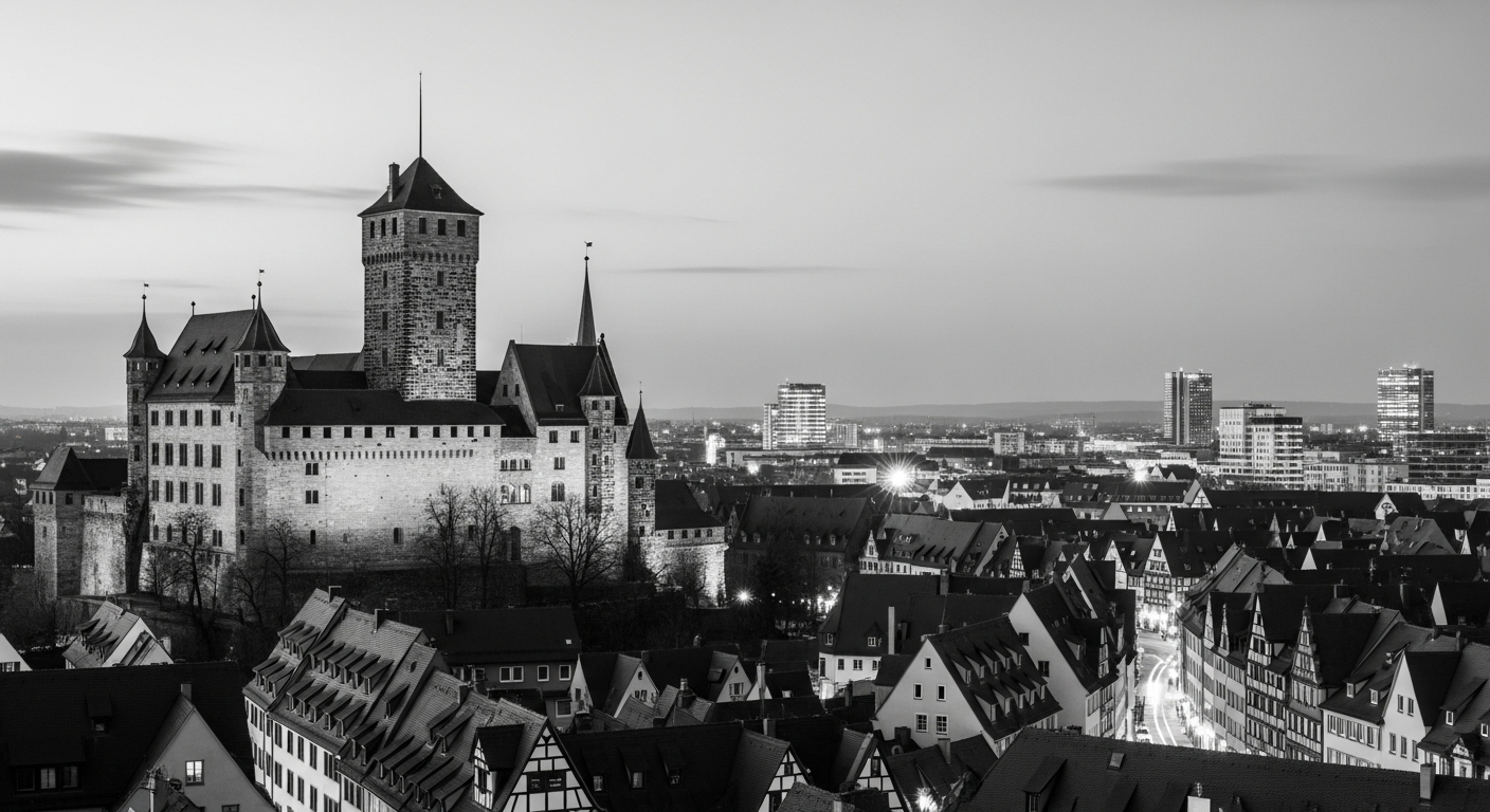 Nürnberger Kaiserburg und Altstadt