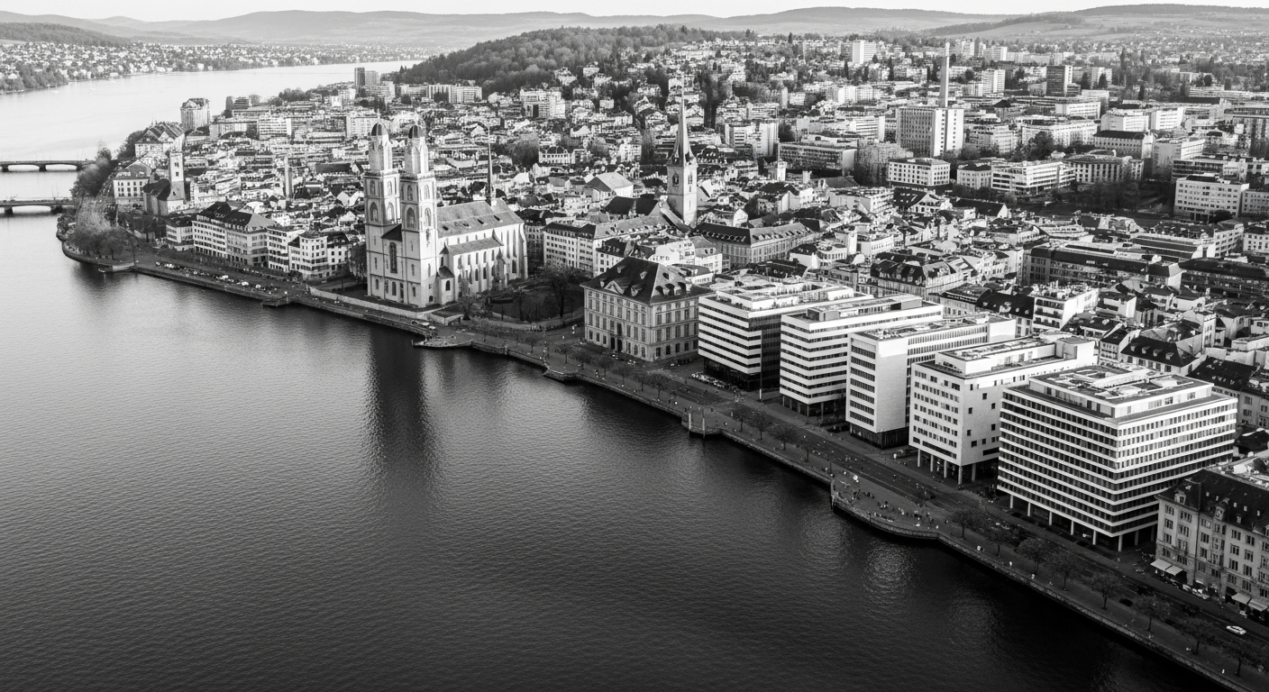 Zürcher Altstadt und Limmat